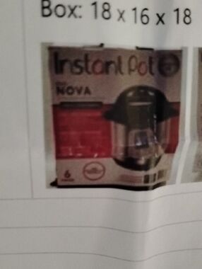 Insta Pot DuoNova 60 6 Qt Multi Function Pressure Cooker - Black